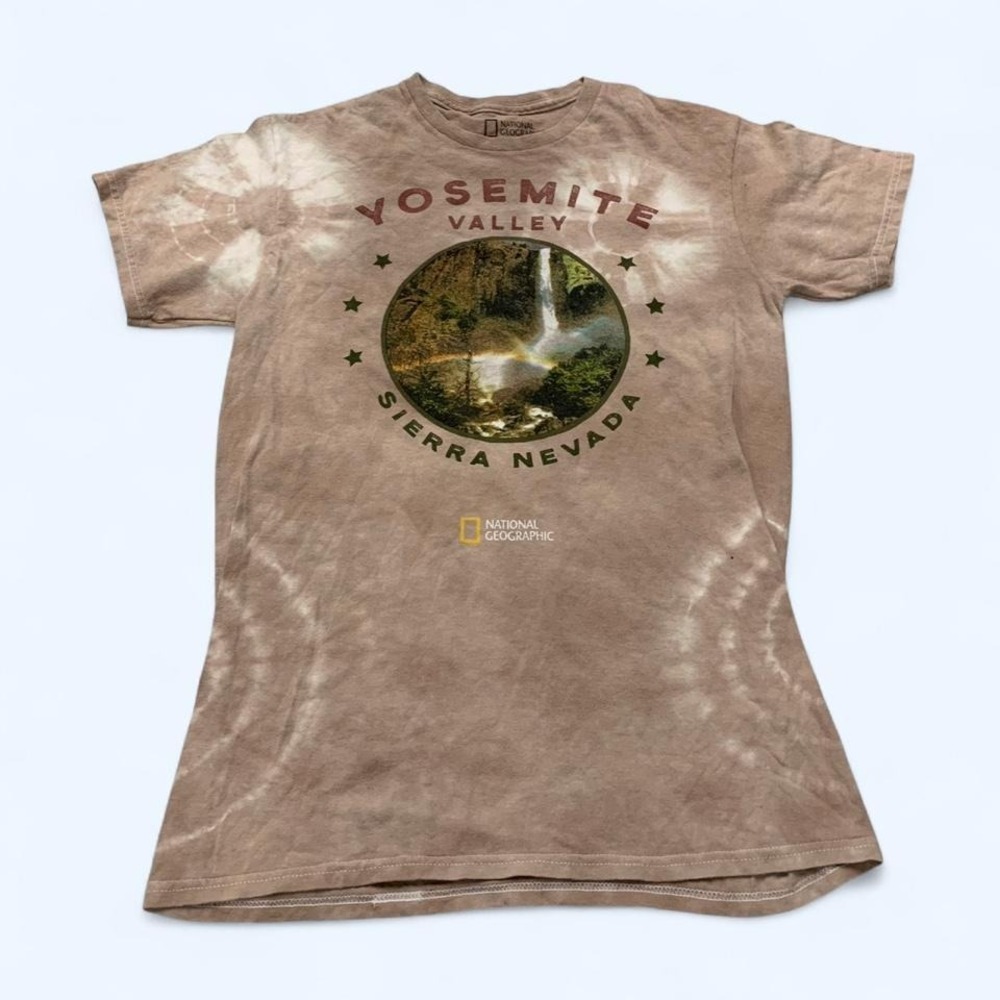 National Geographic Yosemite Valley Tie-Dye T-Shirt Sz S
